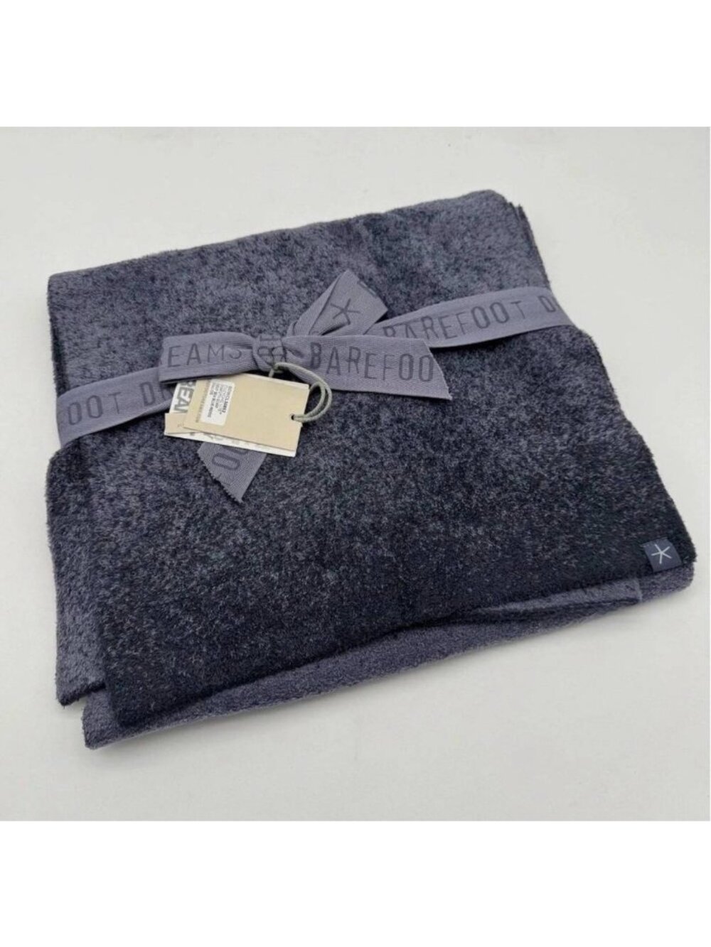 Barefoot Dreams CozyChic Lite Confetti Scarf Deep Sea Blue Indigo NEW